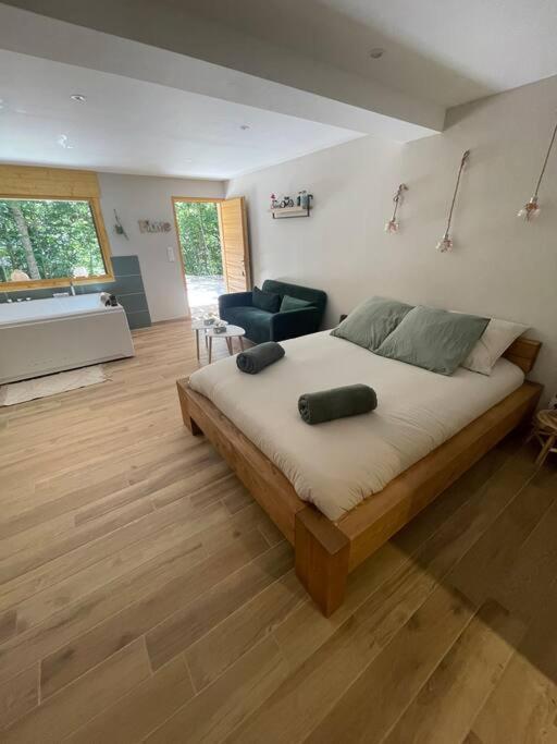 Jacuzzi En Foret L'Esperou Exteriör bild